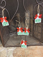 Load image into Gallery viewer, Christmas Word Tag Ornaments
