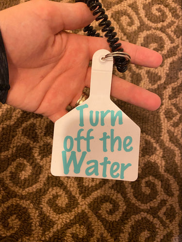 Turn off the water